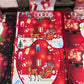 JUEGO 4 EN 1 NAVIDEÑO CON ALFOMBRA ANTIDESLIZANTE. PARA TAPA DE INODORO , TAPETE DE BAÑO BONITO Y BONITA CORTINA DE DUCHA IMPREMEABLE PAPA NOEL