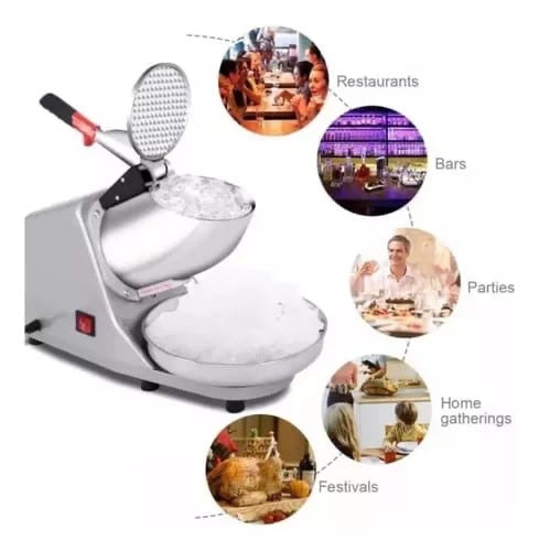 MAQUINA DE RASPADILLERAS ELCTRONICA TRITURADOR DE HIELO