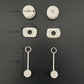 Set antiderrame  3 pc Stanley /( blanco ) transparente/ 30 onz