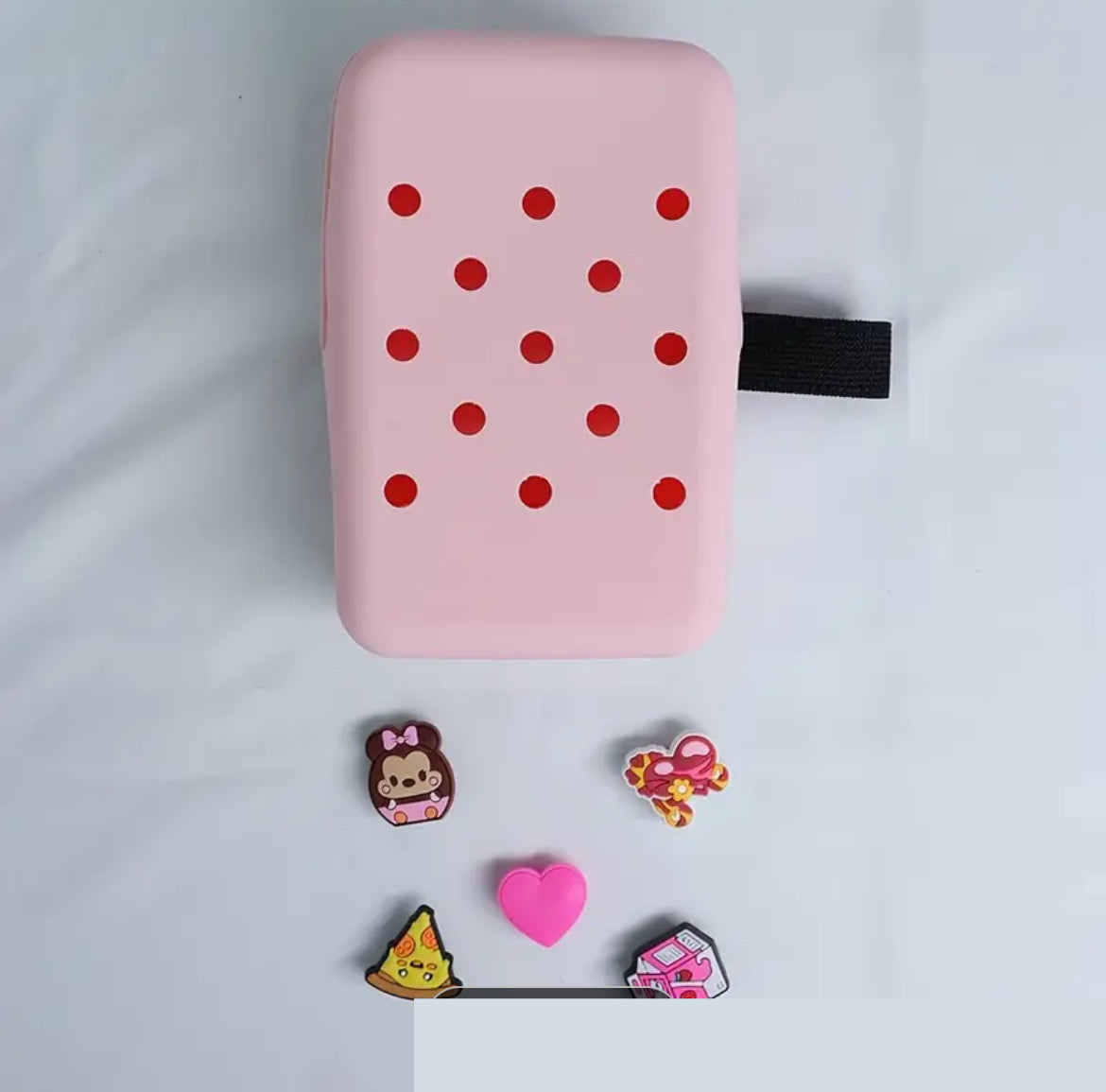 Cartera de silicona para Stanley + 5 pin o Dije // Rosa