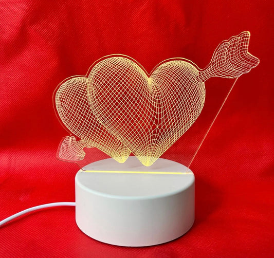 Lámpara 3D  corazón