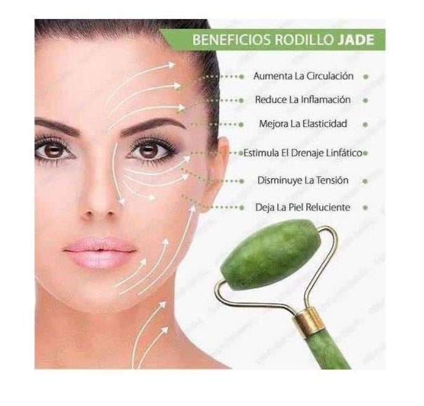 RODILLO MASAJEADOR FACIAL DE JADE