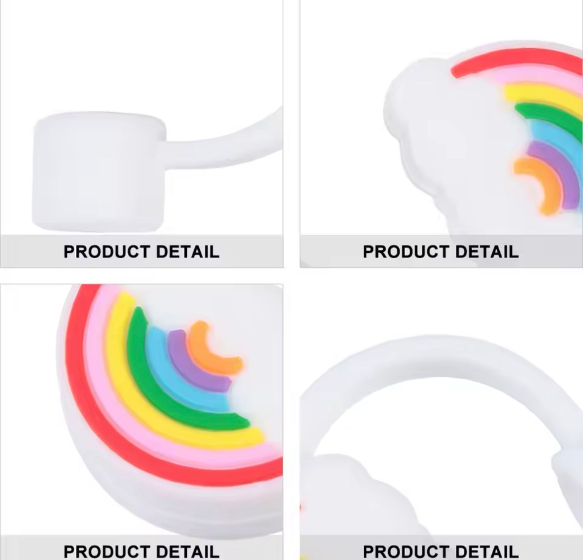 Protector de cañita arcoíris 🌈