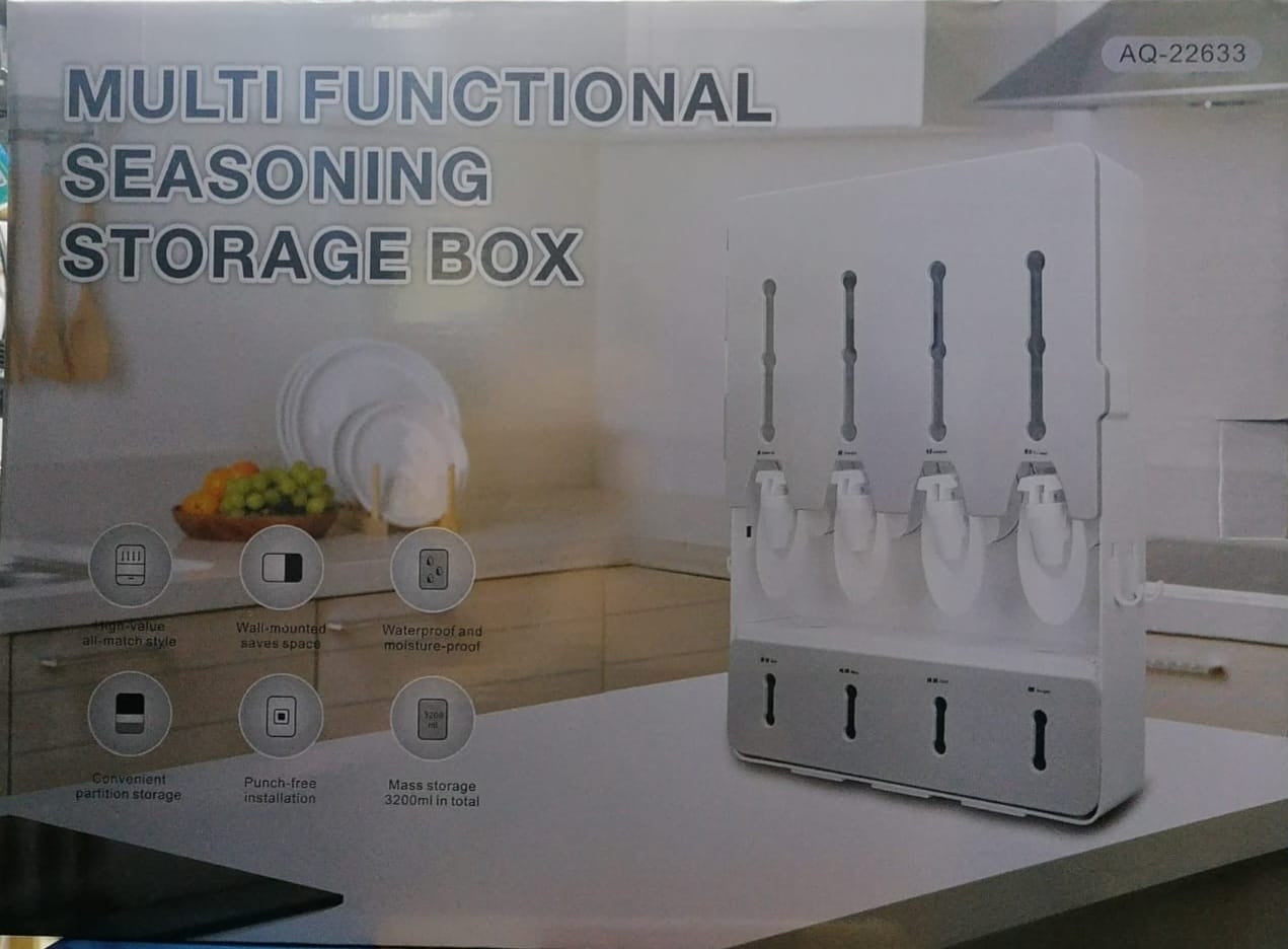 CAJA DE ALMACENAMIENTO DE CONDIMENTOS Y LÍQUIDOS ✨*