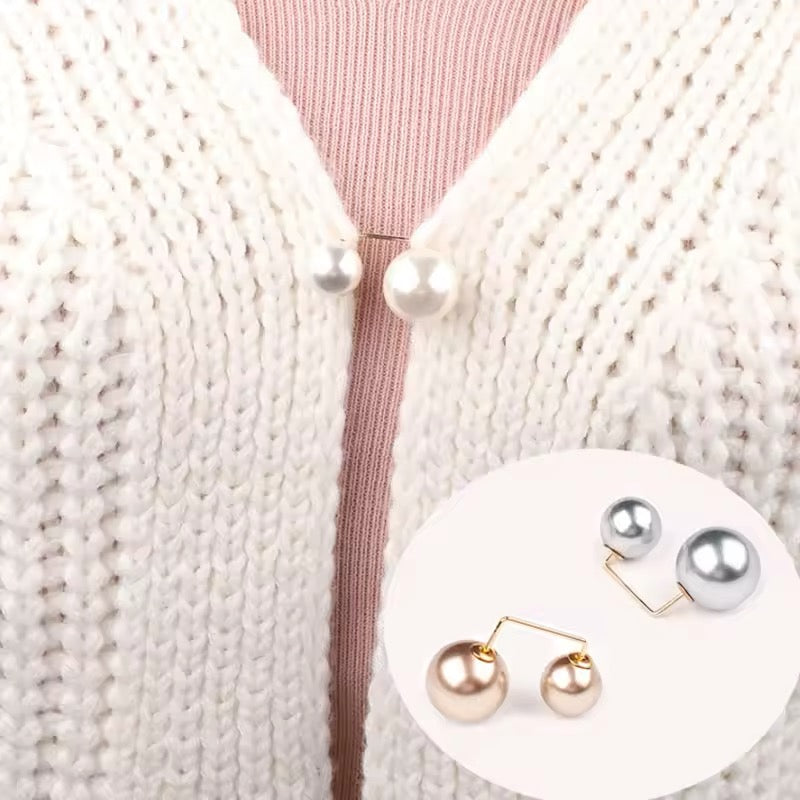 Broche doble perla