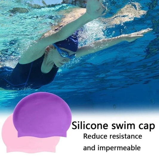 GORRO DE NATACIÓN ELÁSTICO DE SILICONA*🏊‍♀️🏊‍♂️