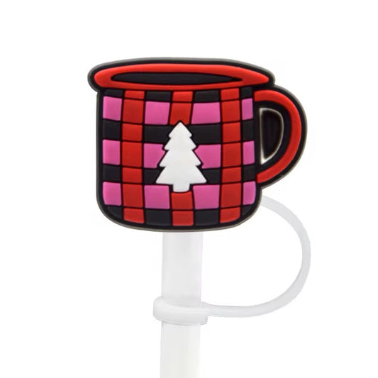 Protector de cañita taza navideña