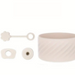 Set antiderrame + base o Protector // blanco marfil