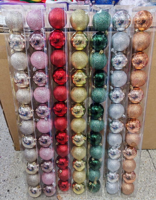 BOLA NAVIDEÑA SET X 12PZA #6*