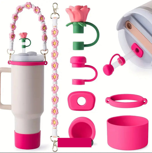 Pack protectores Stanley / 7 pc / Rosa roja