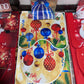 JUEGO 4 EN 1 NAVIDEÑO CON ALFOMBRA ANTIDESLIZANTE. PARA TAPA DE INODORO , TAPETE DE BAÑO BONITO Y BONITA CORTINA DE DUCHA IMPREMEABLE PAPA NOEL