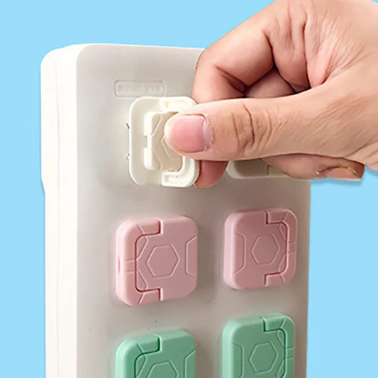 Cubierta o Protector  de Enchufe Mod 3 (Rosado-Verde)