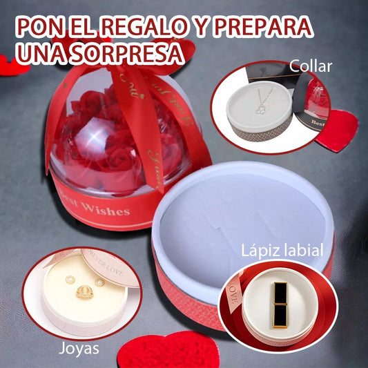 HERMOSA CAJA DE SORPRESA pétalos de jabón