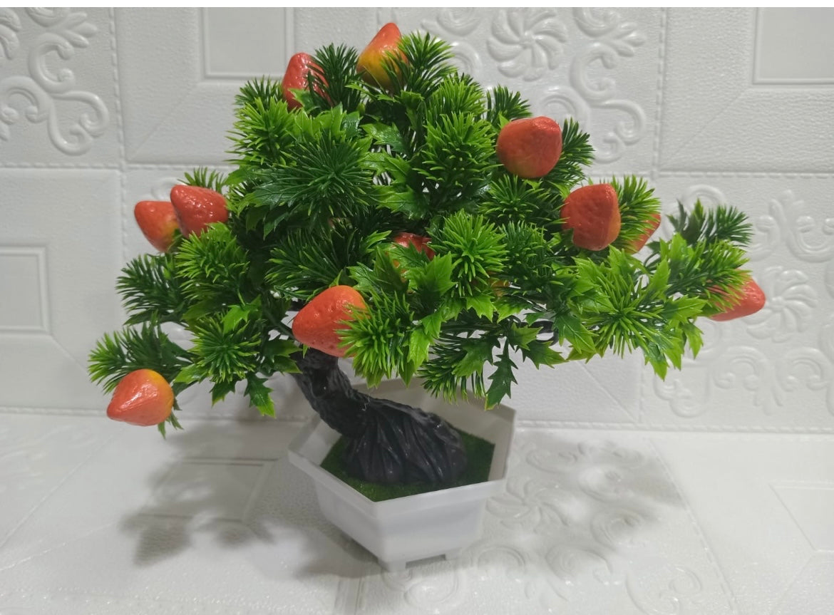 Bonzai con fruto artificial