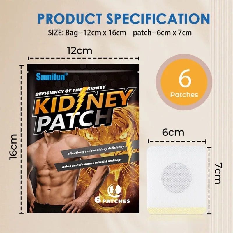 Sumifun-Parche de riñón nutritivo para hombre ( 6 unidades