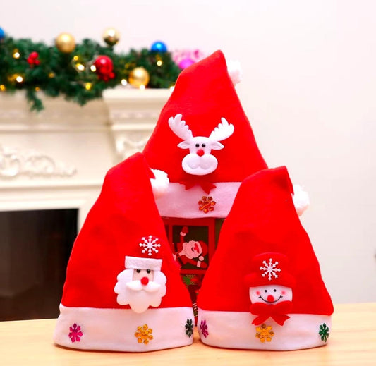 GORRO DE NAVIDAD 001 ( 12 pc )
