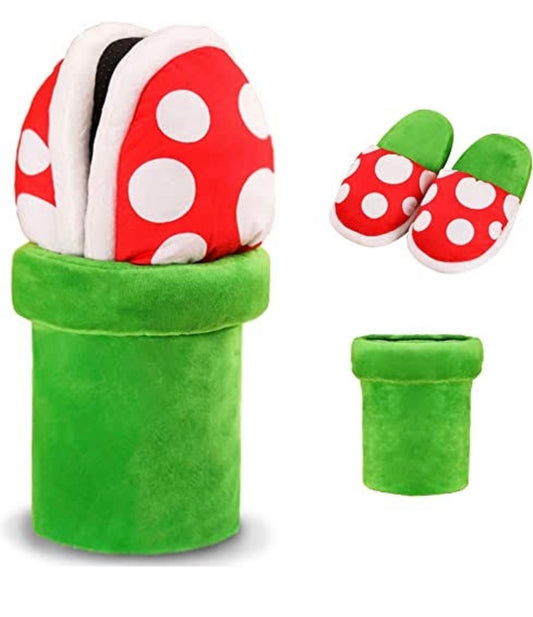 Pantufla planta de Mario Bros