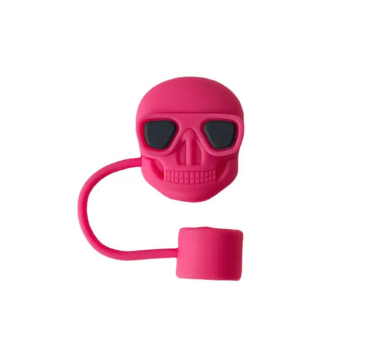 Protector de cañita calavera moderna ( fucsia )