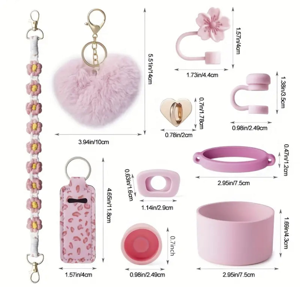 Set de  protectores  Stanley -10’pc - Rosa