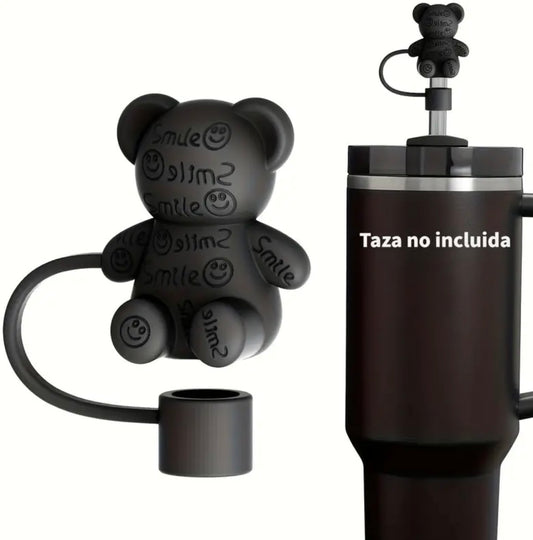 Protector de cañita  oso  Black
