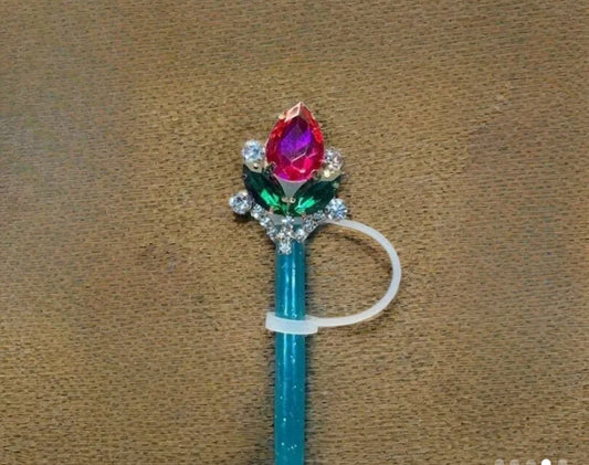 Protector de cañita  rosa de piedras