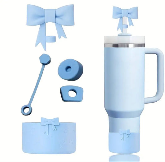 Set Antiderrame  Lazo  Base 5 pc // celeste