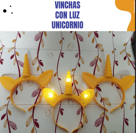 Vinchas con luz unicornio