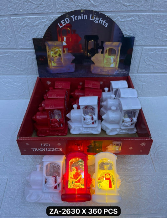 Adorno tren con luz ( 12 pc )