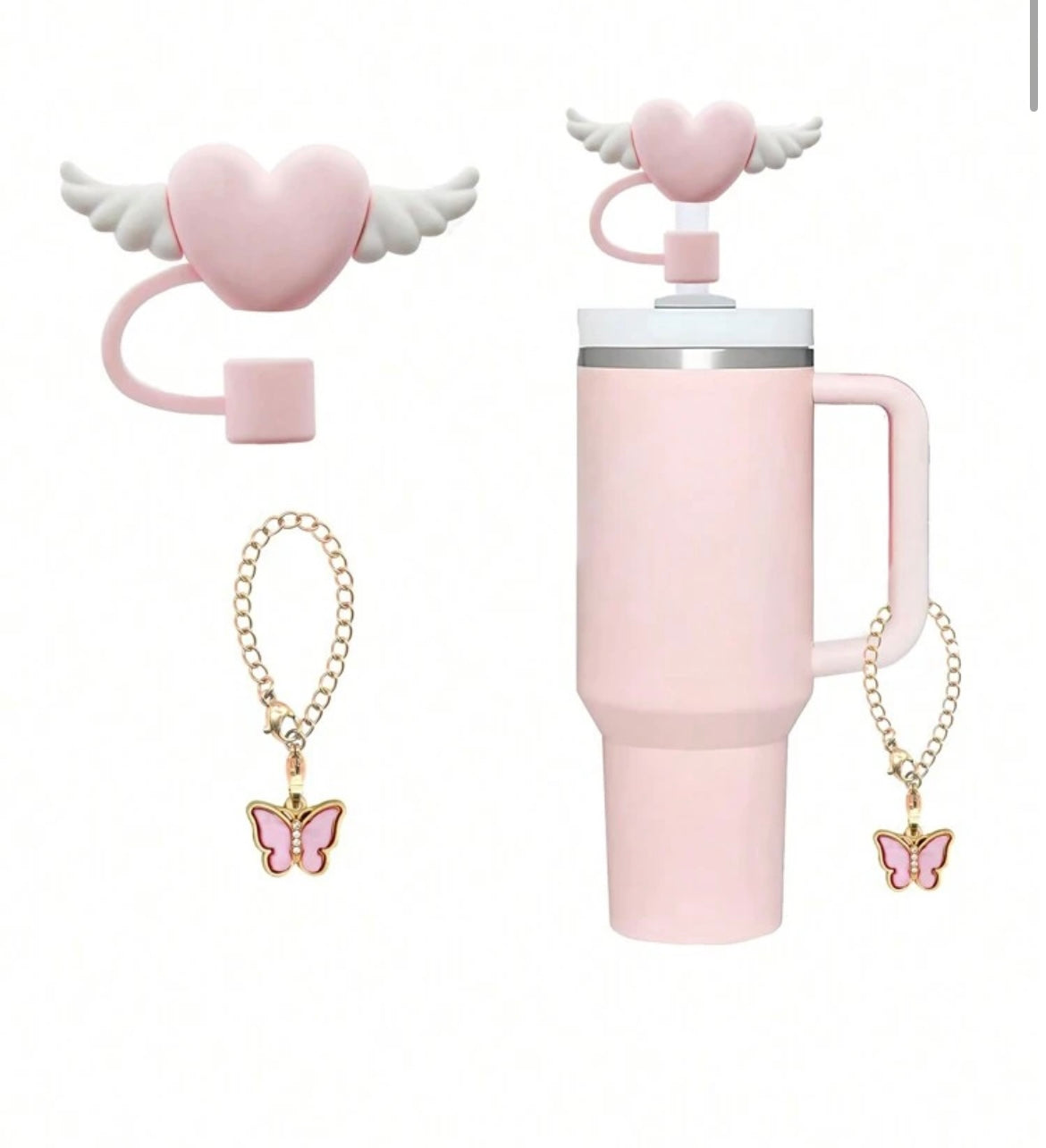 Protector de cañita rosa ( set 2 pc )