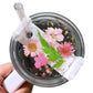Tapa - Placa Acrílico Flores  //Rosa  //40 onz // Adorno de tapa