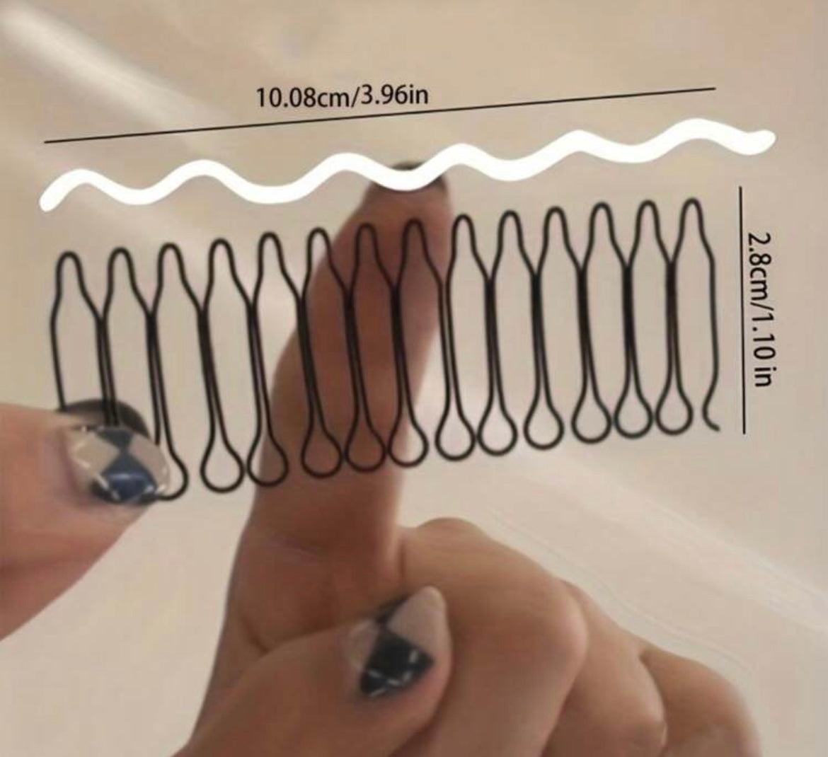 Conjunto para el cabello con peine