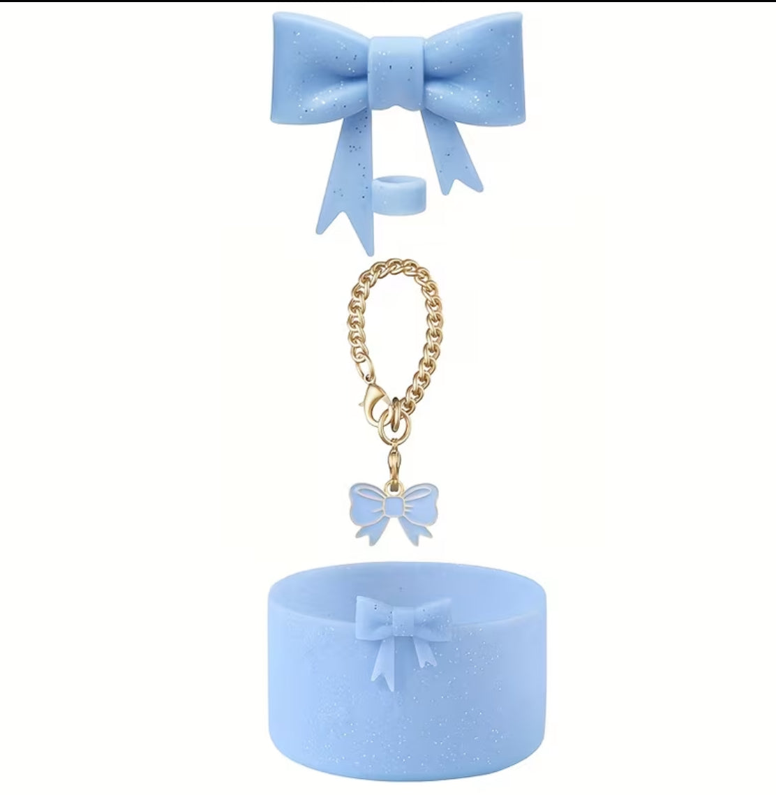 Set 3 pc // celeste escarchado listo