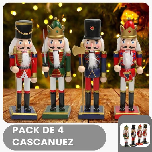 Pack de 4 Cascanuez de madera