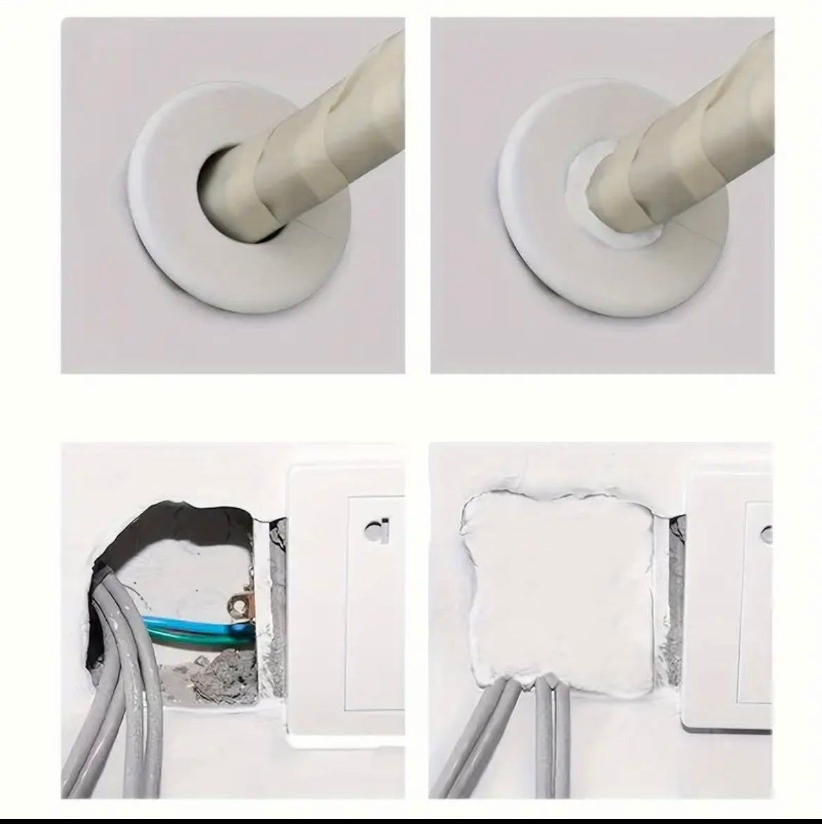 Masilla de sellado Blanca antimoho ( set de 2 pc )