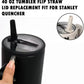 Tapa antiderrame 40 onz + sorbete // Negro //