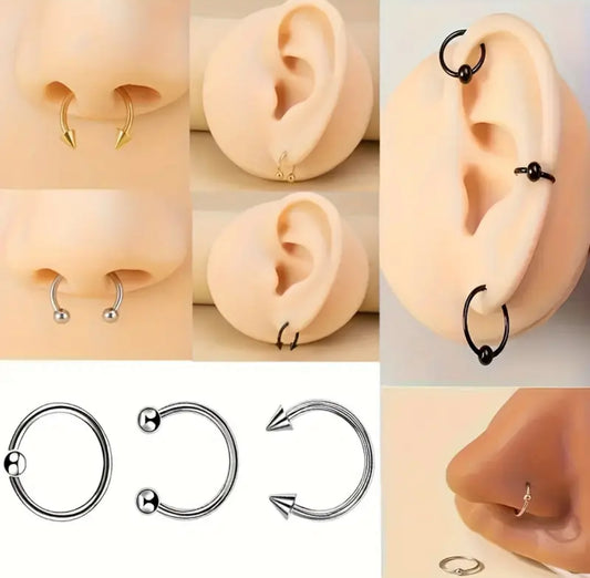 piercing corporal de acero inoxidable