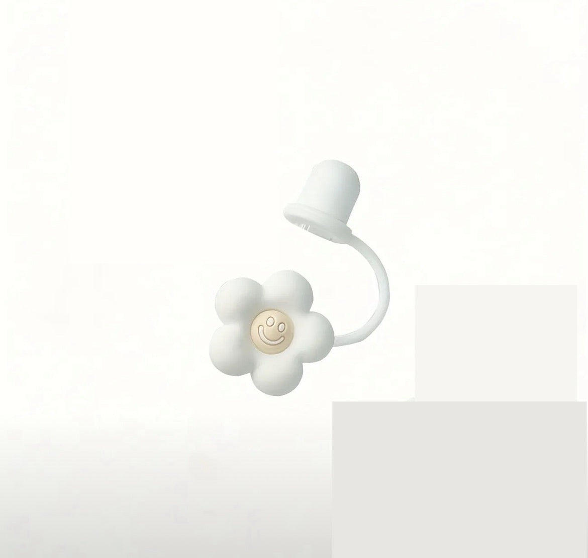 Protector de cañita Flor Blanco