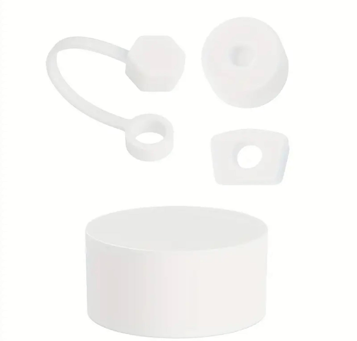 Set antiderrame + Base -  Protector 4 pc / Blanco / 30 onz - 40 onz