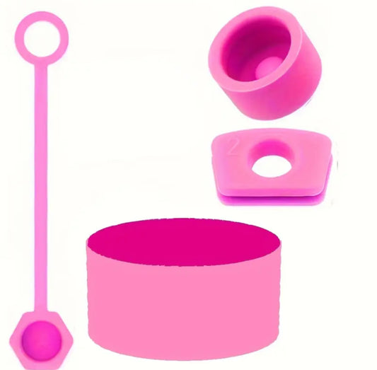 Set Protectores antiderrame + base / Rosa Rosa