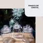 Frasco de cristal de 250ml (3 pc)