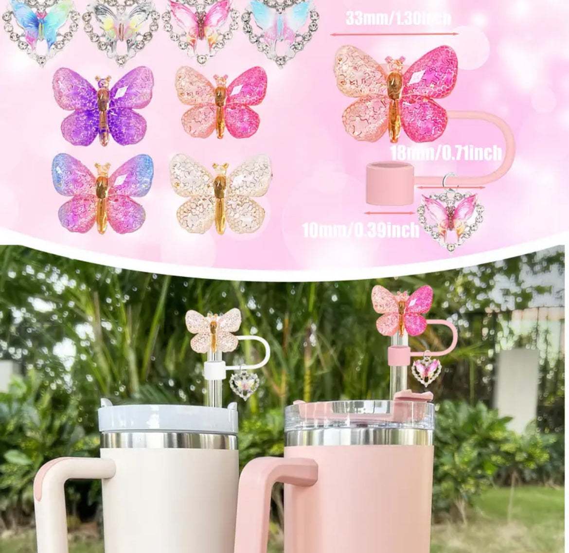 Peotector de cañita mariposa y dije