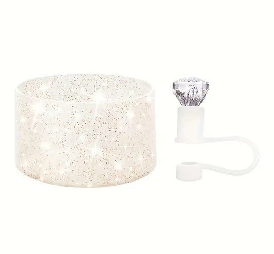 Set de 2 pc // diamante / Blanco