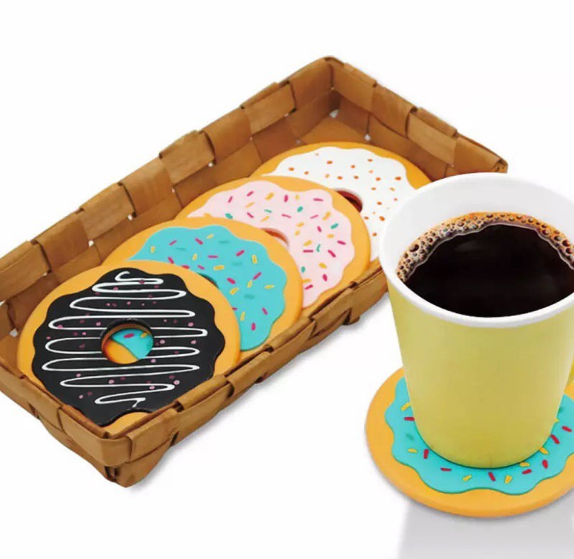 Posa vasos Donuts 🍩 (4 pc)