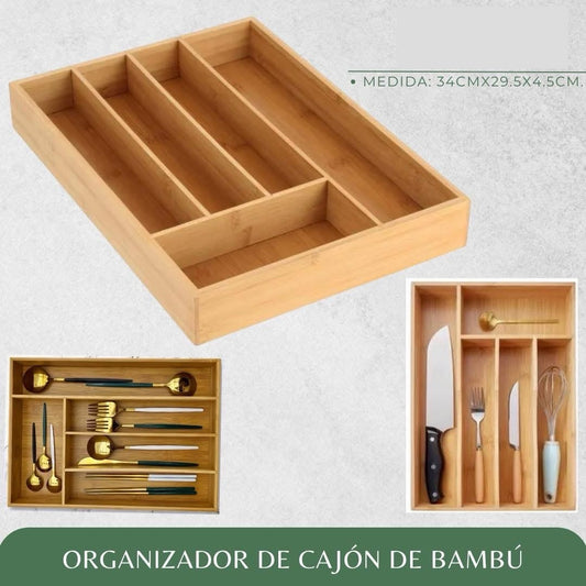 ORGANIZADOR CAJÓN DE MADERA