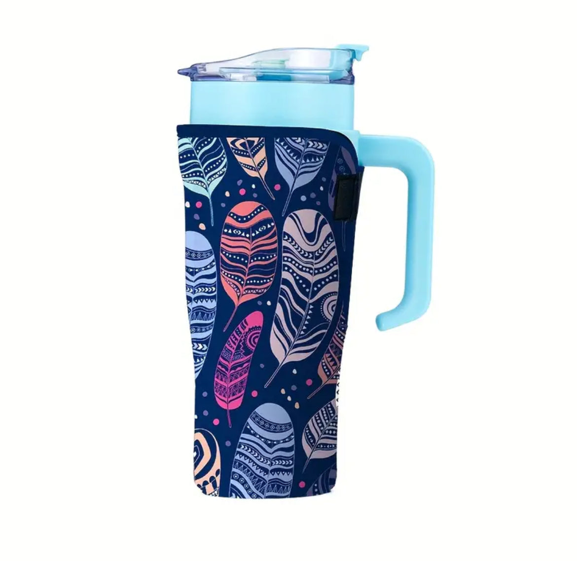 Funda  - Protector / azul plumas