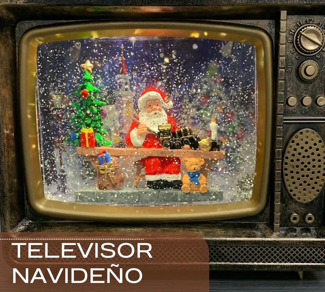 Televisor navideño con Luces y sonido