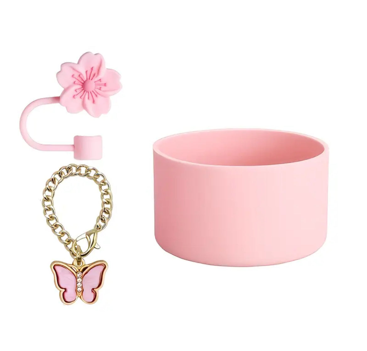 Set 3 pc // base + dije + Protector de cañita Flor
