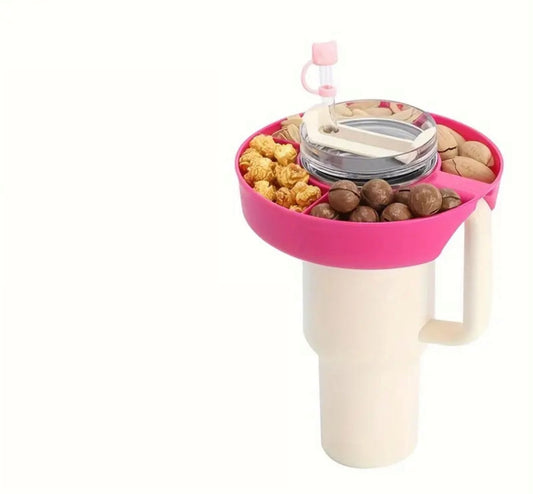 Porta Snack -  Rosa Roja  - plástico 40 onz