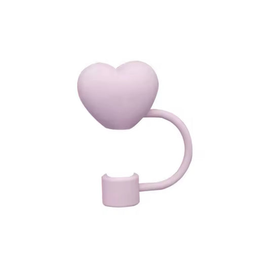 Protector de cañita corazón rosado