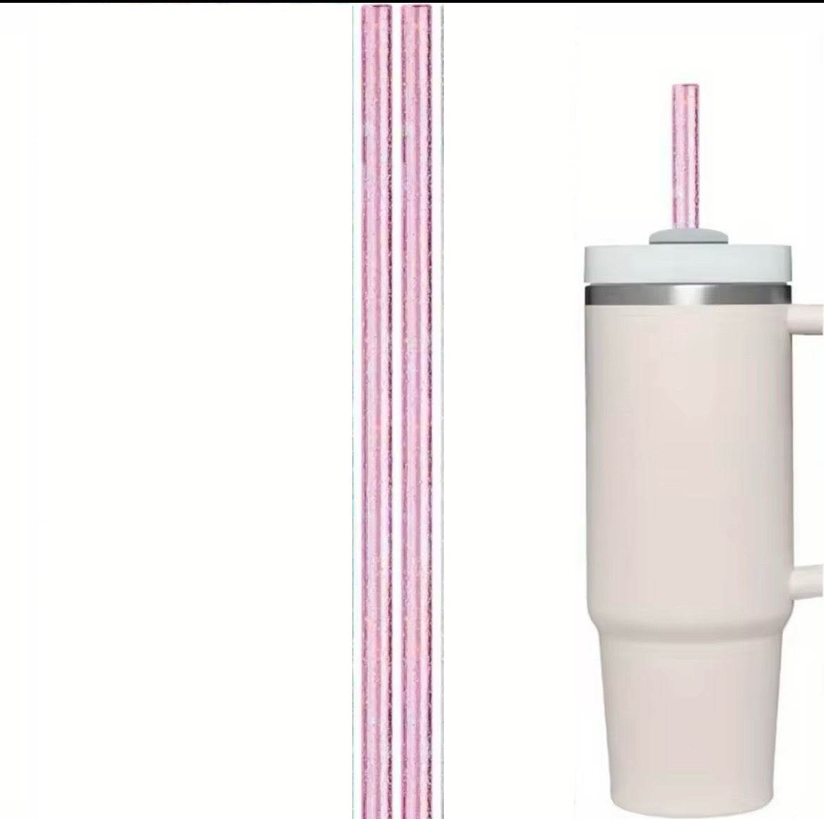 Cañita - Sorbete  Rosado de 40 oz sin aro
